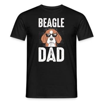 Beagle Dad Dog Dad Dad Dad Owner Fun Dogs - Men's T-Shirt - black - Front - AI Model Male 178 light (178cm)
