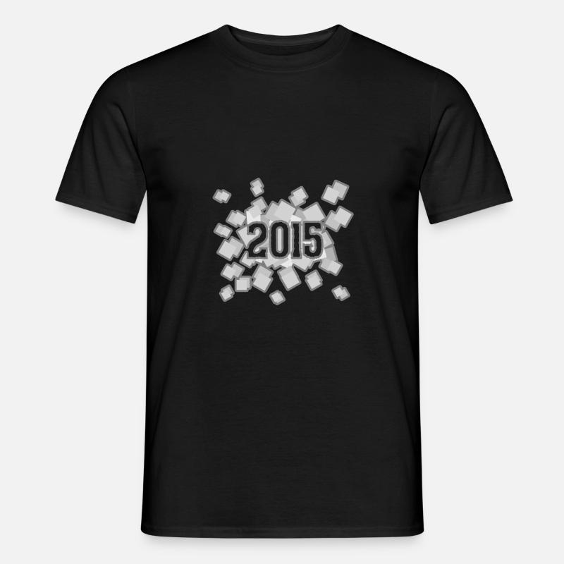 2015 - Männer T-Shirt - Schwarz