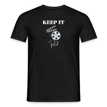 Filmmaking- Lustiger Film Keep It Real Filmemacher - Männer T-Shirt - Schwarz - Vorne - AI Model Male 178 light (178cm)