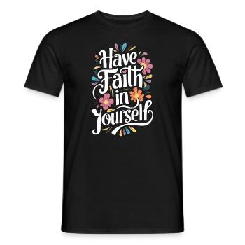 Ayez confiance en vous - T-shirt homme - noir - Devant - AI Model Male 178 light (178cm)