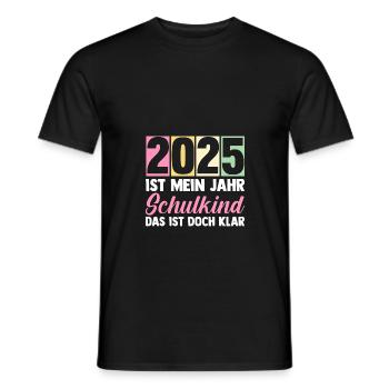Kita Abschied Erste Klasse Einschulung 2025 - Männer T-Shirt - Schwarz - Vorne - AI Model Male 178 light (178cm)