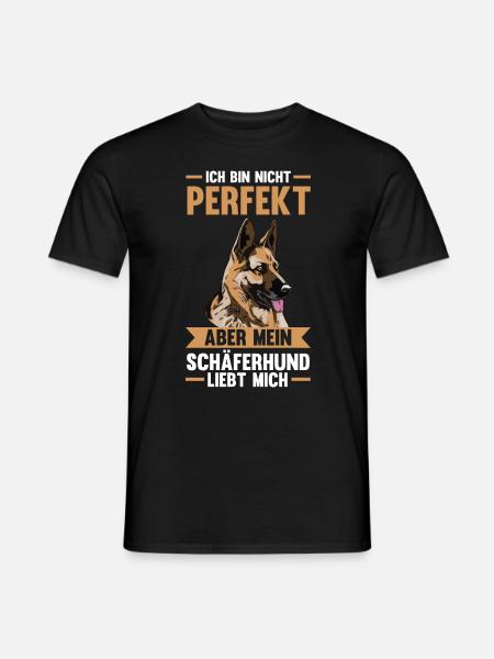 Hund Schäferhund Züchter Schäferhund - Männer T-Shirt - Schwarz