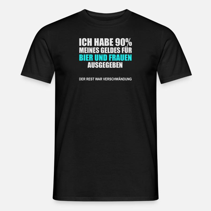 Bier und Frauen - Männer T-Shirt - Schwarz