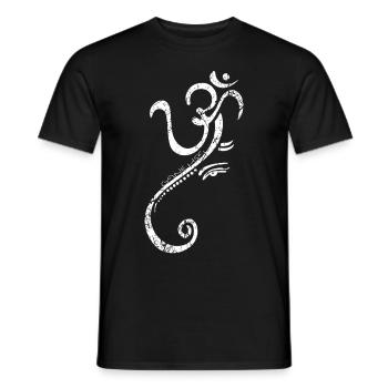 Cadeau Ganesha - T-shirt homme - noir - Devant - AI Model Male 178 light (178cm)