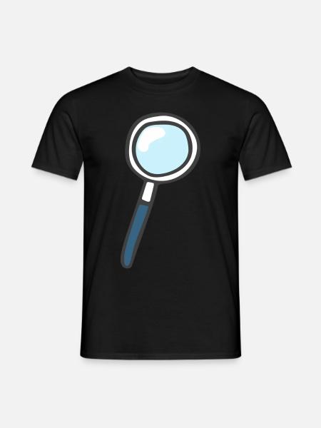 Magnifying glass - Men's T-Shirt - black