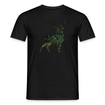Bock Camouflage - Men's T-Shirt - black - Front - AI Model Male 178 light (178cm)
