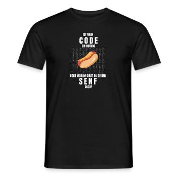 Coding Design für Informatiker und Programmierer! - Männer T-Shirt - Schwarz - Vorne - AI Model Male 178 light (178cm)