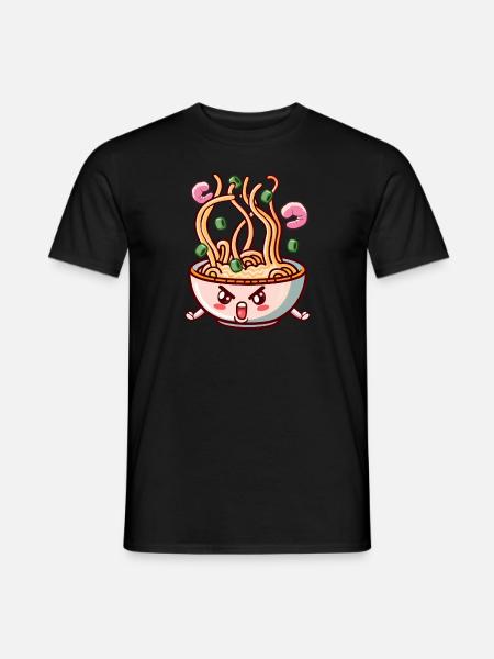 Super kawaii Ramen - Männer T-Shirt - Schwarz