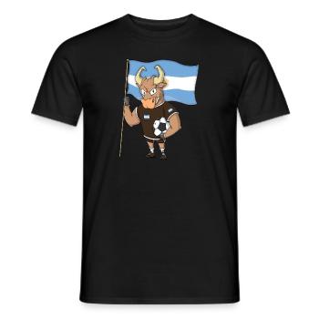 Taureau Fan Argentine - T-shirt homme - noir - Devant - AI Model Male 178 light (178cm)
