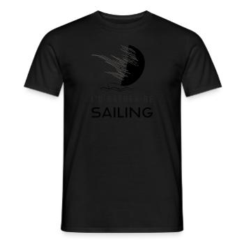 I`D LIEBER BE SAILING Sailing T-Shirt - Dunkelgrau - Männer T-Shirt - Schwarz - Vorne - AI Model Male 178 light (178cm)