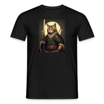 chatmurai 17 - T-shirt homme - noir - Devant - AI Model Male 178 light (178cm)