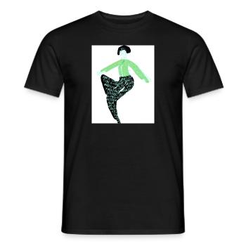 Pause - T-shirt homme - noir - Devant - AI Model Male 178 light (178cm)