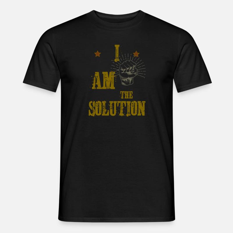 I am the Solution! - Männer T-Shirt - Schwarz