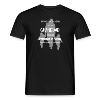 Bad Influence Granddad Tee Shirt - Men's T-Shirt - black - Front - AI Model Male 178 light (178cm)
