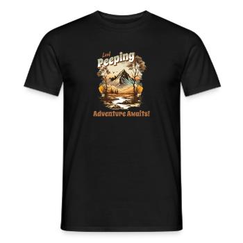 Autumn Fall Adventure Harvest Journey Nature's - Men's T-Shirt - black - Front - AI Model Male 178 light (178cm)