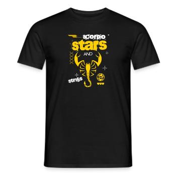 Zodiac Horoscope Astrology Constellation Scorpio - Männer T-Shirt - Schwarz - Vorne - AI Model Male 178 light (178cm)