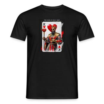 Le roi n’est qu’un - T-shirt homme - noir - Devant - AI Model Male 178 light (178cm)