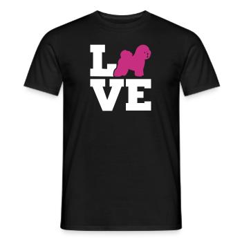 Bichon Frise - T-shirt homme - noir - Devant - AI Model Male 178 light (178cm)