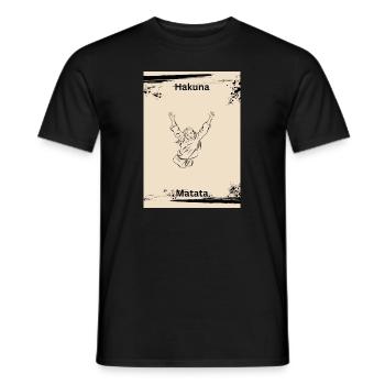 It means no worries! - Männer T-Shirt - Schwarz - Vorne - AI Model Male 178 light (178cm)