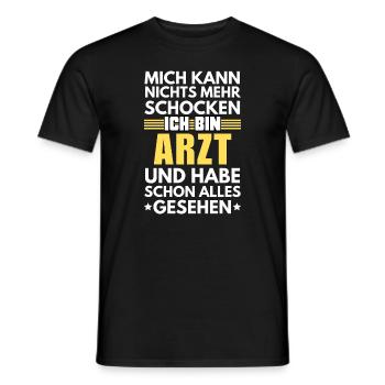 Médecin non choquable - T-shirt homme - noir - Devant - AI Model Male 178 light (178cm)
