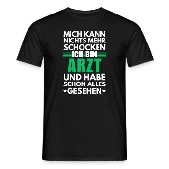 Médecin non choquable - T-shirt homme - noir - Devant - AI Model Male 178 light (178cm)