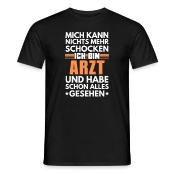Médecin non choquable - T-shirt homme - noir - Devant - AI Model Male 178 light (178cm)