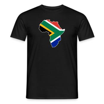 Afrique du Sud - T-shirt homme - noir - Devant - AI Model Male 178 light (178cm)