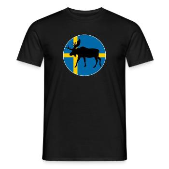 Elk Suède - T-shirt homme - noir - Devant - AI Model Male 178 light (178cm)