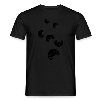 Croissant icon - Men's T-Shirt - black - Front - AI Model Male 178 light (178cm)