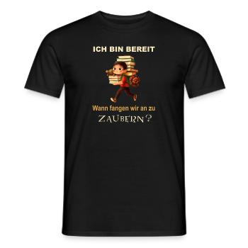 Lasst den Kleinen ihre Phantasie - Männer T-Shirt - Schwarz - Vorne - AI Model Male 178 light (178cm)