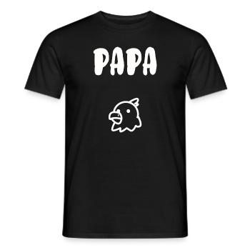 Papa poule - T-shirt homme - noir - Devant - AI Model Male 178 light (178cm)