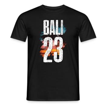 Bali 23 Trikot 2023 - Männer T-Shirt - Schwarz - Vorne - AI Model Male 178 light (178cm)