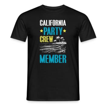 Équipe de fête en Californie - T-shirt homme - noir - Devant - AI Model Male 178 light (178cm)