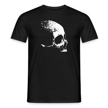 Tête de mort - T-shirt homme - noir - Devant - AI Model Male 178 light (178cm)