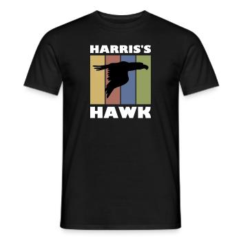 Harris Hawk Falconer Falconry Gift - Men's T-Shirt - black - Front - AI Model Male 178 light (178cm)