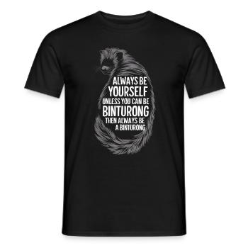 Binturong Bearcat Geschenk - Männer T-Shirt - Schwarz - Vorne - AI Model Male 178 light (178cm)