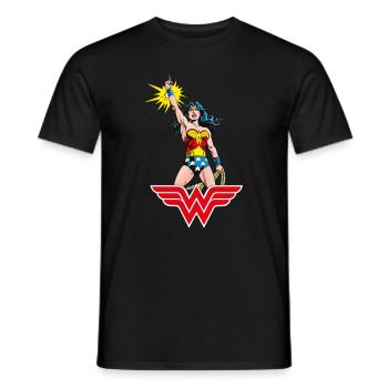 Wonder Woman Victory - Men's T-Shirt - black - Front - AI Model Male 178 light (178cm)