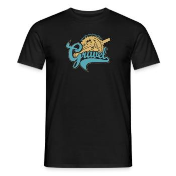Gravier - manger des collines pour le petit déjeuner - T-shirt homme - noir - Devant - AI Model Male 178 light (178cm)