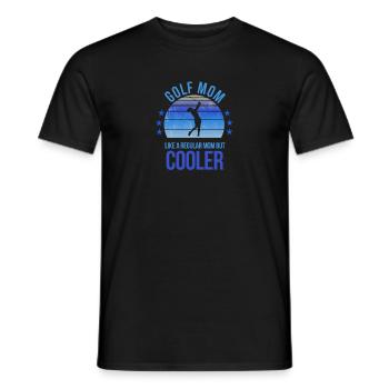 Golf Mama Golfer Golf Fan Muttertag Geburtstag - Männer T-Shirt - Schwarz - Vorne - AI Model Male 178 light (178cm)