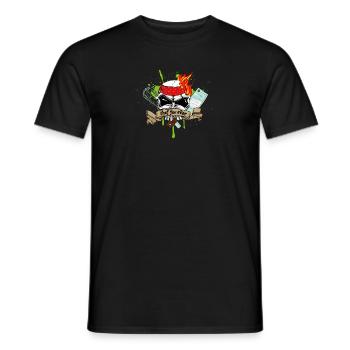 cook forever - Men's T-Shirt - black - Front - AI Model Male 178 light (178cm)