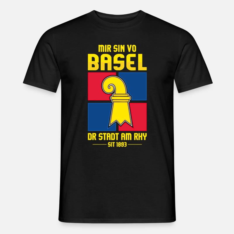 BASEL - Männer T-Shirt - Schwarz