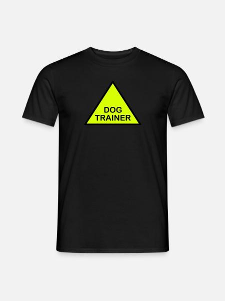 Dog Trainer attention triangle - Men's T-Shirt - black