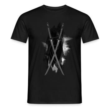 SCHWERT² - T-shirt homme - noir - Devant - AI Model Male 178 light (178cm)