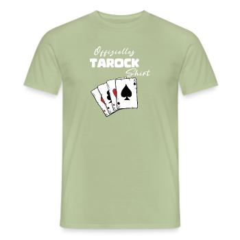 Tarock Offizielles Shirt - Männer T-Shirt - Sage - Vorne - AI Model Male 178 light (178cm)
