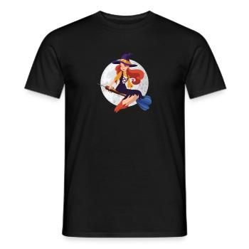 Fléchette Fléchette Flèche Sorcière - Fléchettes Joueur Fléchettes Halloween - T-shirt homme - noir - Devant - AI Model Male 178 light (178cm)