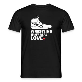 Ich Liebe Es Zu Ringen - Männer T-Shirt - Schwarz - Vorne - AI Model Male 178 light (178cm)