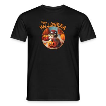 Halloween Spider Gecko - Men's T-Shirt - black - Front - AI Model Male 178 light (178cm)
