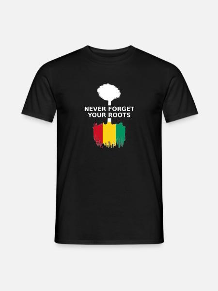 Guinea Wurzeln Geboren in - Männer T-Shirt - Schwarz