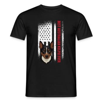 Cadeau de chien Kelpie - T-shirt homme - noir - Devant - AI Model Male 178 light (178cm)