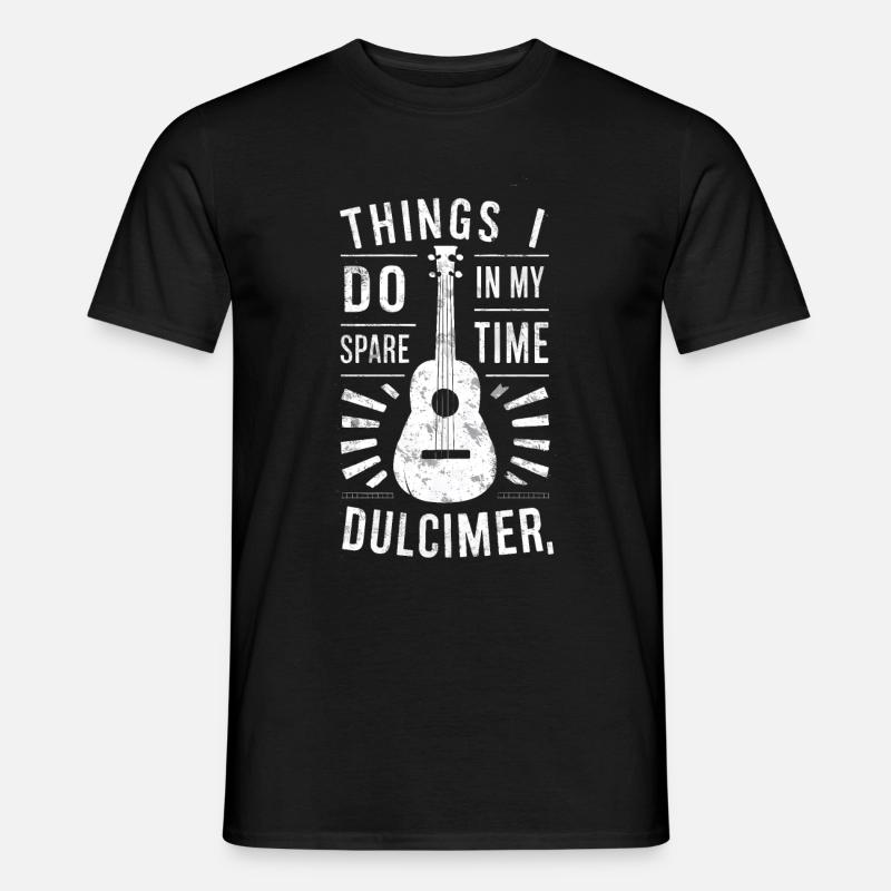 Gift for dulcimer lover - Men's T-Shirt - black